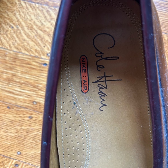COLE HAAN NikeAir Insoles Burgundy Casual Slip On Tassel Loafers Shoes 10 W - Picture 5 of 6